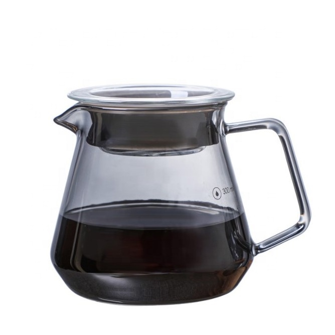 Z Glass Coffee Server Pour Over Borosilicate Glass Carafe for Pour Over Coffee Maker