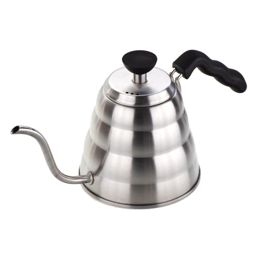 Ecocoffee Household Kitchen Pour Over Coffee Kettle Stainless Steel 1200ml V Shaped 60 Coffee Maker Tea Pot kitchen accessories sim