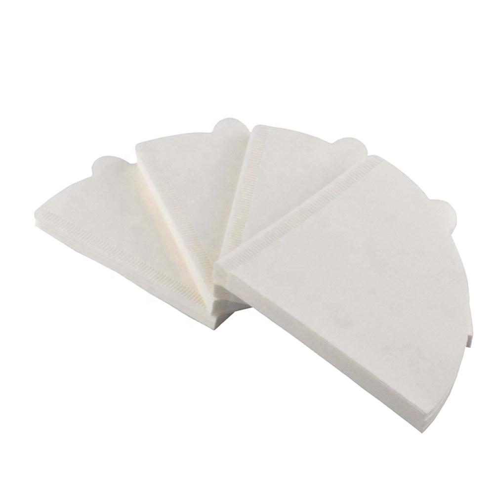 Professional Custom Barista Cone Natural Paper Coffee Filters for Pour Over Coffee Dripper