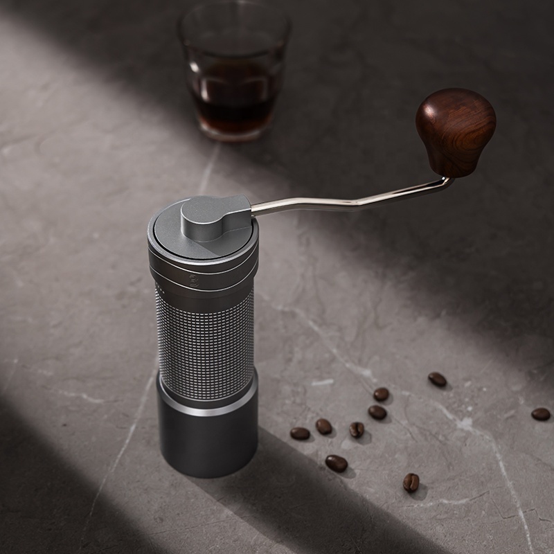 New Handheld Bean Grinder Outdoor Portable Coffee Grinder External Adjustment Coarse and Fine Steel Core Hand Grinder