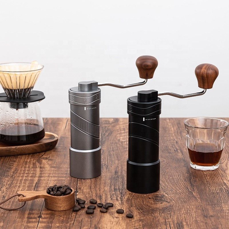 G21 Manual Coffee Grinder Portable Hand Coffee Mill Grinder with Stainless Steel Conical Burr , External Adjustable seting