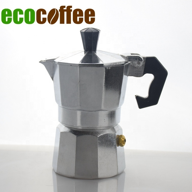 Q Ecoffee Kitchen Accessories 1cup  Aluminum Coffee Moka Pot