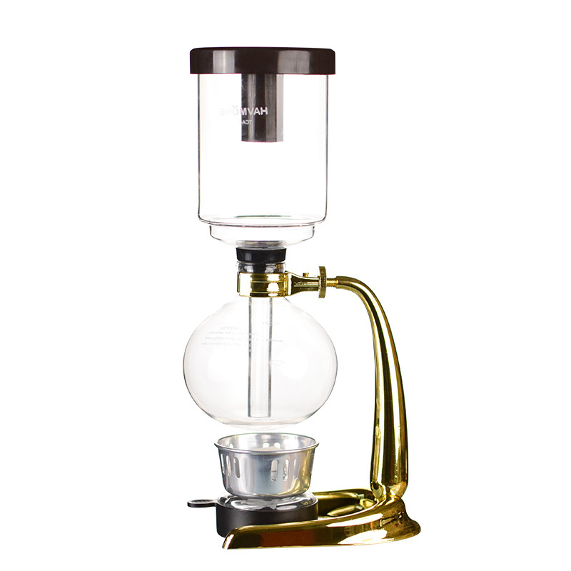 T Ecocoffee BT3 300/500ML Coffee Siphon Pot Glass Coffee Maker For Home & Office Use