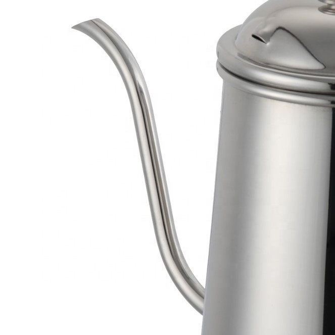 Z Barista Coffee Maker Camping Stainless Steel Black Tea Pot Kettle Drip Gooseneck Pour Over Coffee Pot BH40