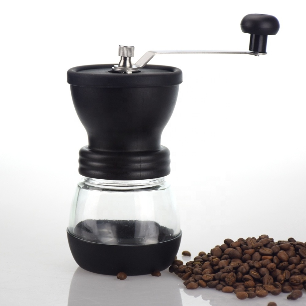 BM155D Wholesale High Quality Stainless Steel Hand Crank Coffee Bean Mill Manual Conical Ceramic Burr Coffee Grinder