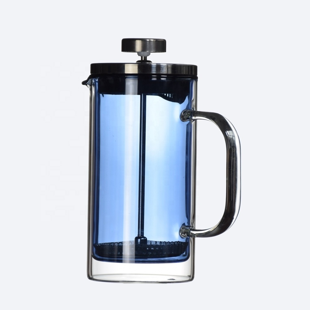 2021 Double wall Glass Coffee French Press 350ml  Coffee Plunger Coffee Maker Machine XT12