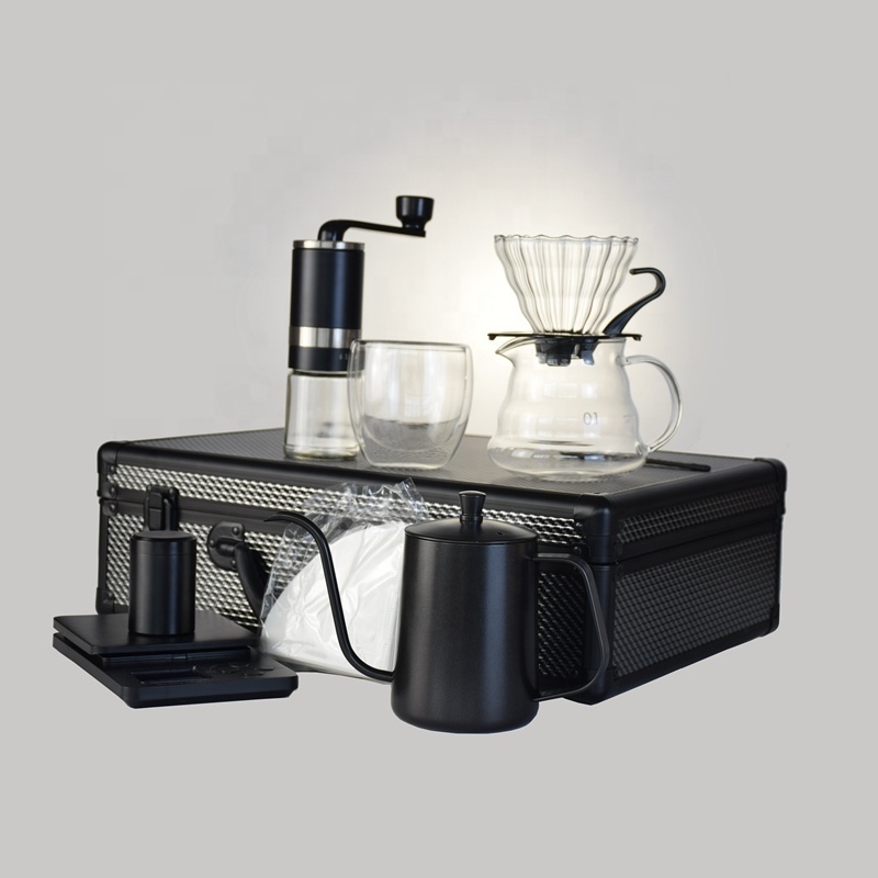 Z NEW Outdoor Drip Coffee Coffee Travel Bag Set Dripper Filter Set Pour Over Maker Coffee & Tea Sets TS11