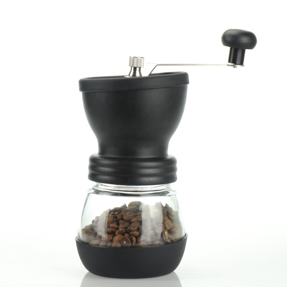 BM155D Wholesale High Quality Stainless Steel Hand Crank Coffee Bean Mill Manual Conical Ceramic Burr Coffee Grinder