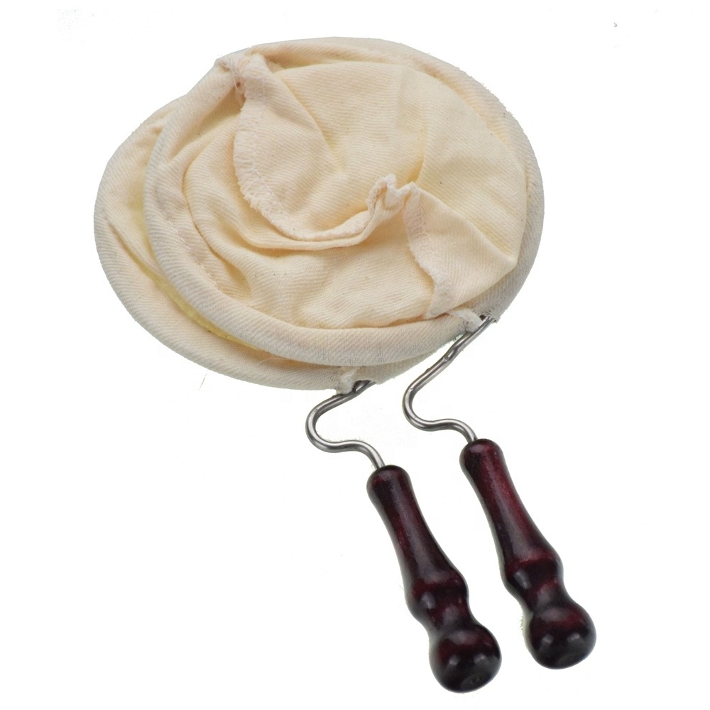 Ecocoffee Reusable Coffee Brewer Filter Bag Flannel Cloth Coffee Tea Strainer with Stainless handle coffee maker F14/F15