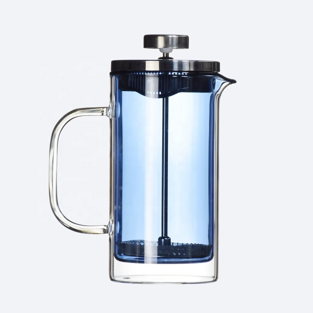 2021 Double wall Glass Coffee French Press 350ml  Coffee Plunger Coffee Maker Machine XT12