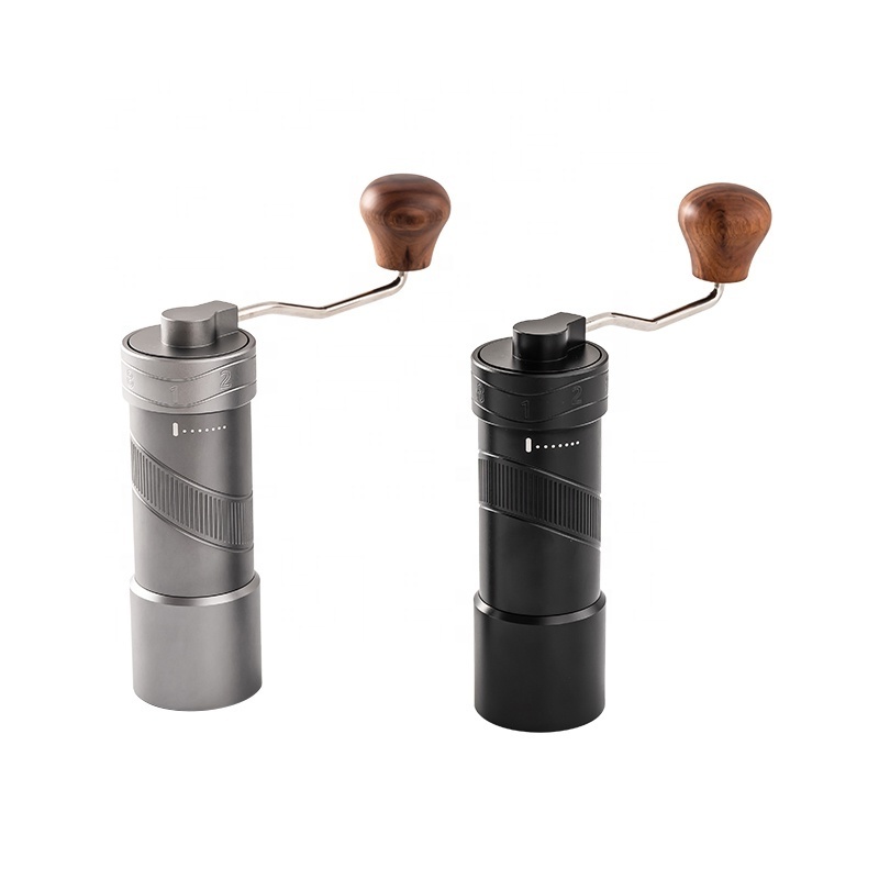 G21 Manual Coffee Grinder Portable Hand Coffee Mill Grinder with Stainless Steel Conical Burr , External Adjustable seting