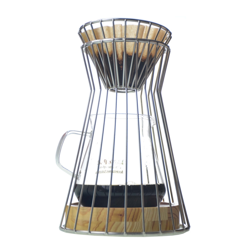 Stainless Steel Pour Over Dripper Station Metal Drip Coffee Stand Coffee Accessory