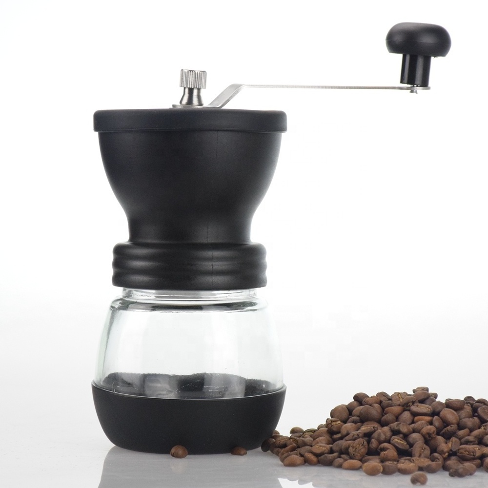 BM155D Wholesale High Quality Stainless Steel Hand Crank Coffee Bean Mill Manual Conical Ceramic Burr Coffee Grinder