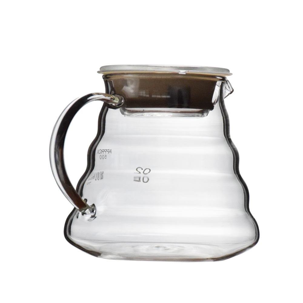 Q V shape Pour Over Glass Range Coffee Server 360ml 600ml 800ml Carafe Drip Coffee Pot  coffee & tea sets