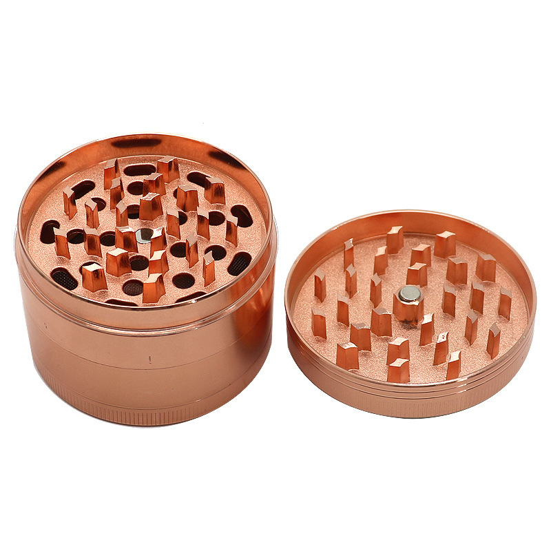 Custom trending products grinders herbal smoking tobacco Zinc alloy 4 layers metal spice grinder 63mm dry herb grinder