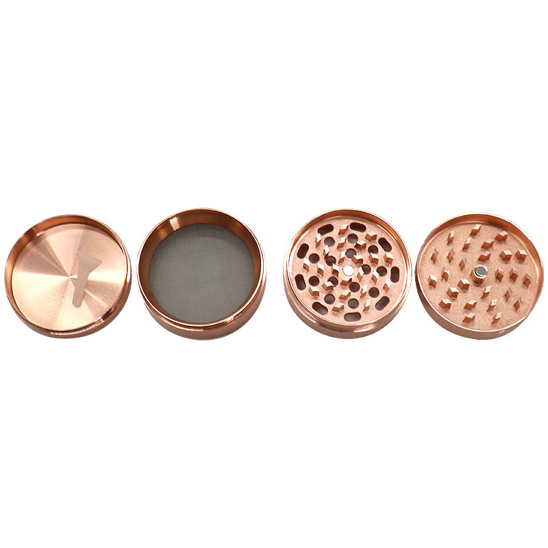 Custom trending products grinders herbal smoking tobacco Zinc alloy 4 layers metal spice grinder 63mm dry herb grinder