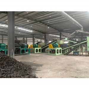 Heavy truck tyre cutter / automatic tyre shredder for waste tire recycling