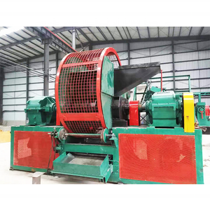 Scrap Tire Recycling Shredder Machine Line / Tyre Shredder For Sale