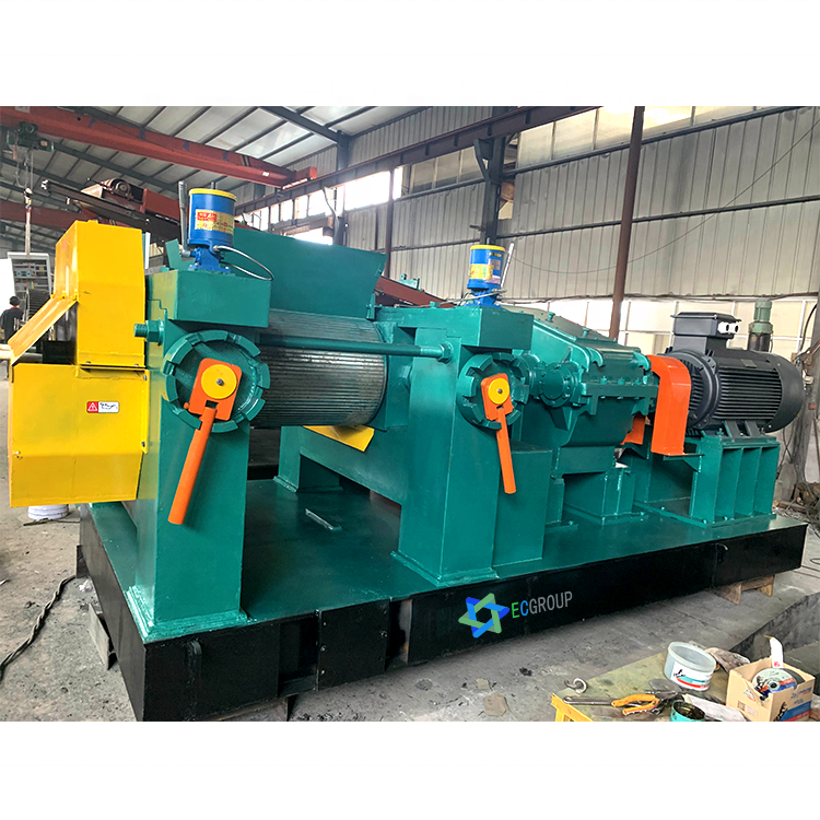 Scrap Tire Recycling Shredder Machine Line / Tyre Shredder For Sale