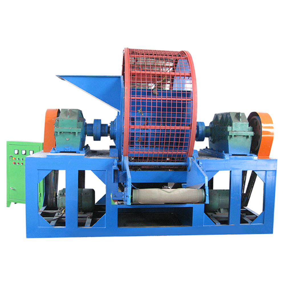 Automatic tyre shredded machine / scrap waste tyres recycling rubber powder production line