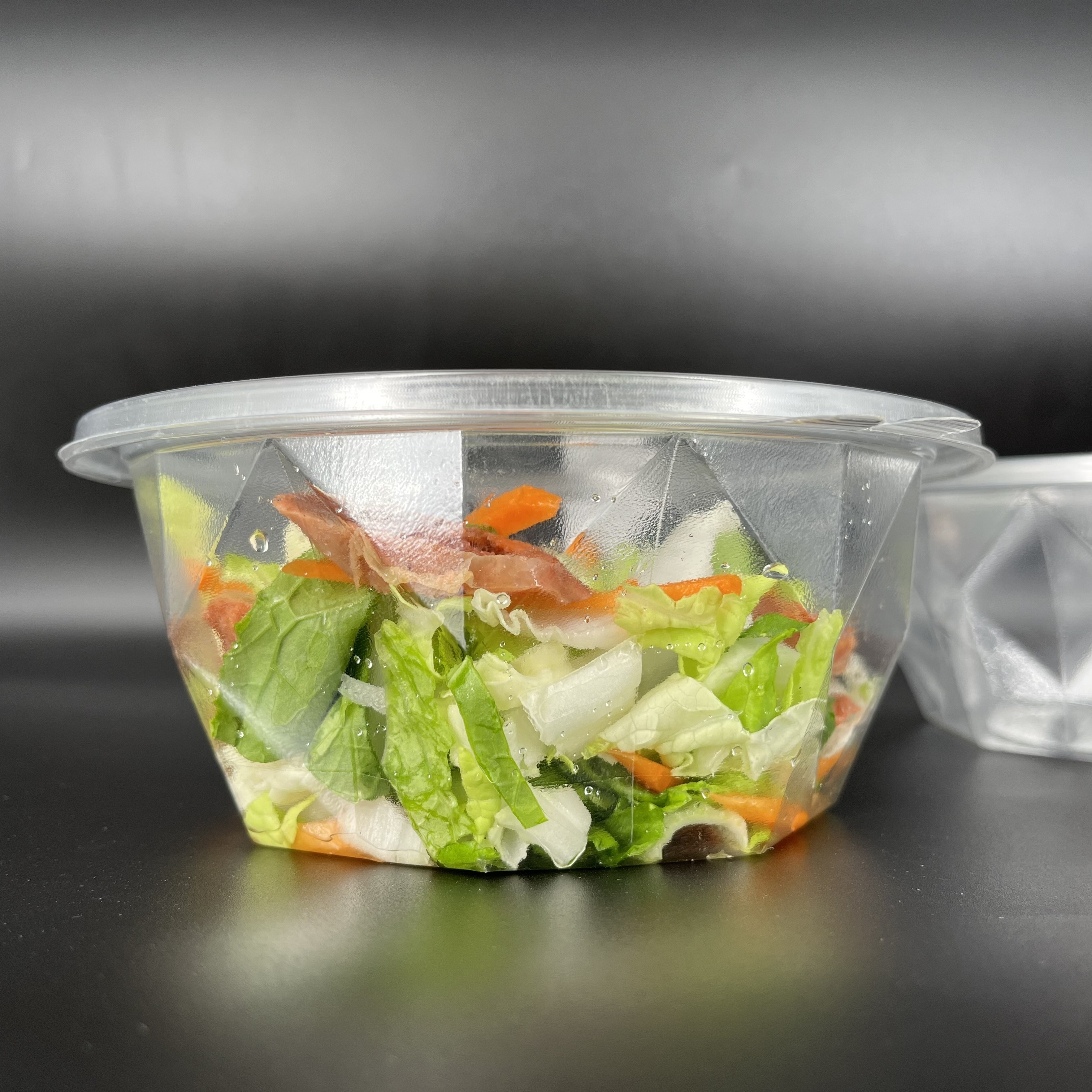 32 oz BPA Free Safe Reusable Disposable Plastic PET Meal Prep Food Containers Lunch salad Box With Lid