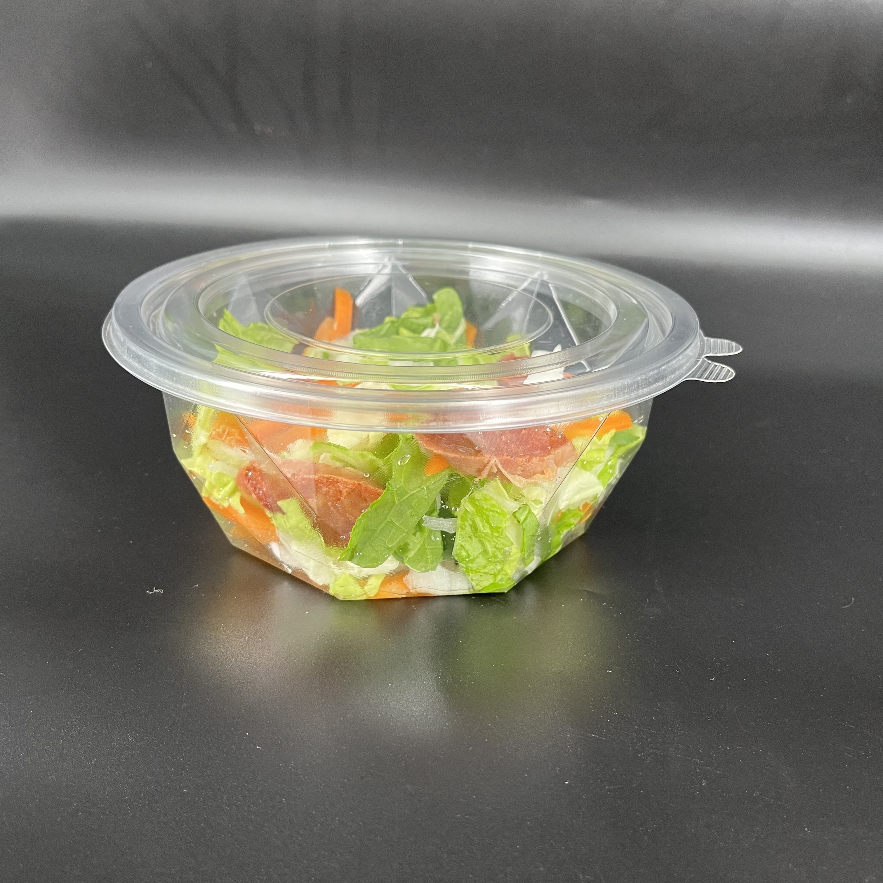 32 oz BPA Free Safe Reusable Disposable Plastic PET Meal Prep Food Containers Lunch salad Box With Lid