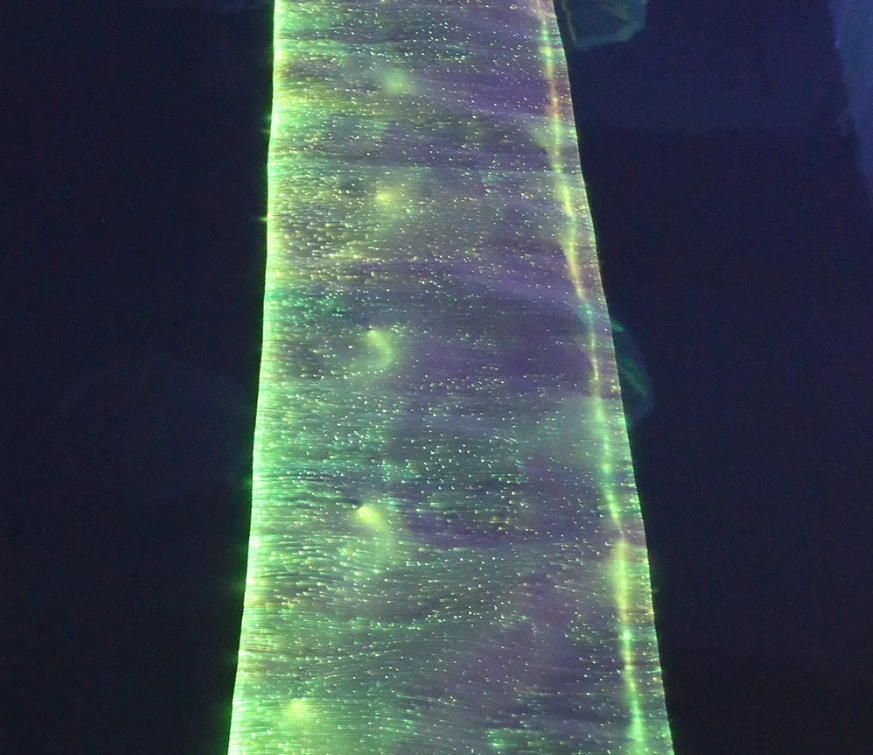 Led Customized Fiber Optic Luminous Fabrics for Hoodie and Glowing Clothing and Textiles Fabric