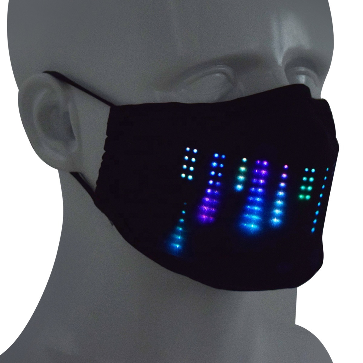 Latest APP Controlled Smart LED Screen Display Adult Face mask with Filter