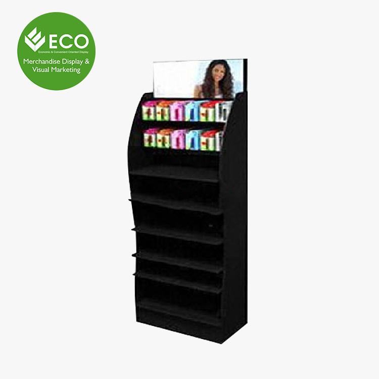 POS Hot Sale Paper Display Cabinet For Cosmetics Makeup Display Stand