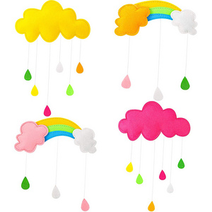 Baby Shower Wall Decor Kids Room Cloud Raindrop Hanging Decorations For Kids Play Tent