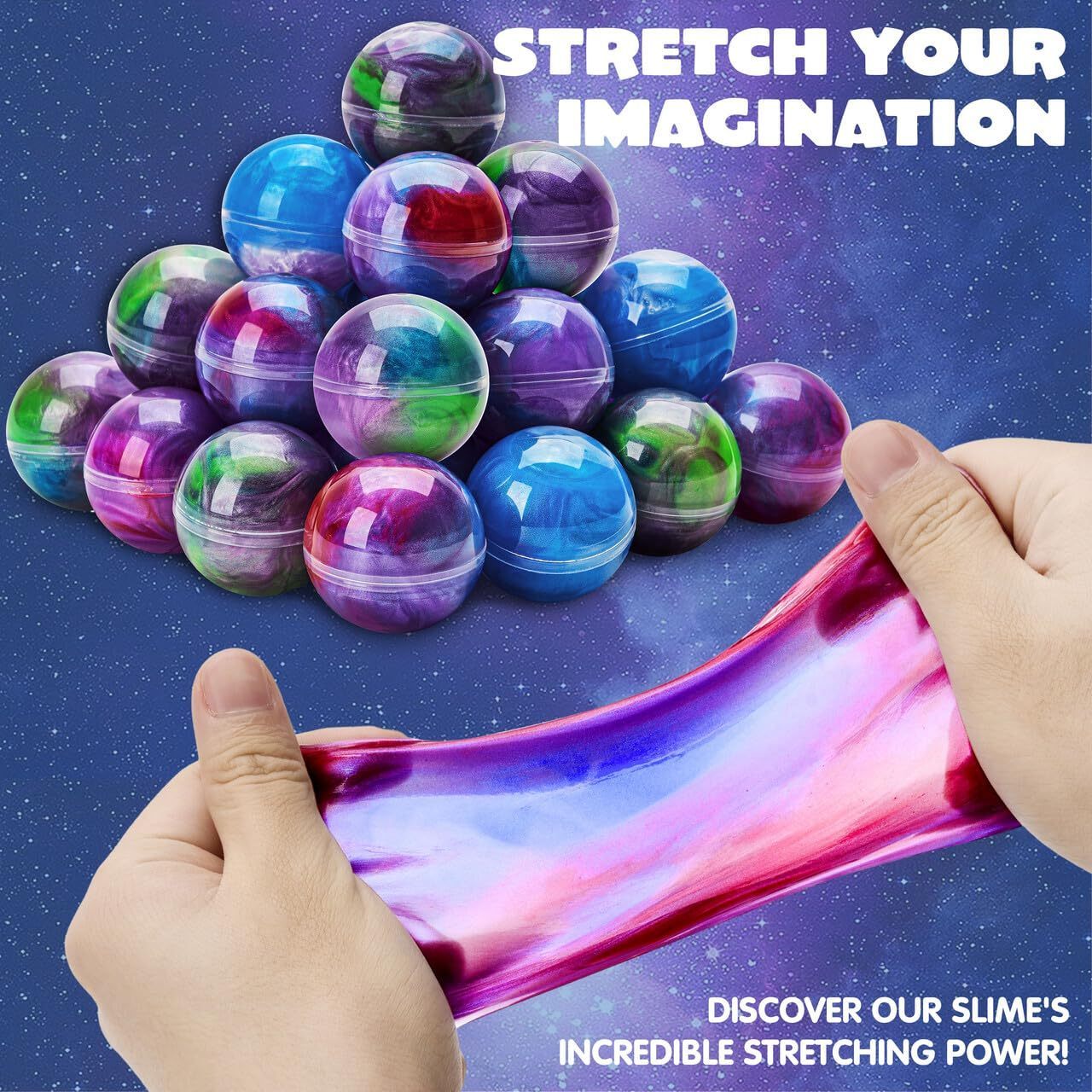 Slime Ball Party Favors Stretchy, Non-Sticky, Mess-Free Slime for Stress Relief Christmas Party Supplies  stress balls