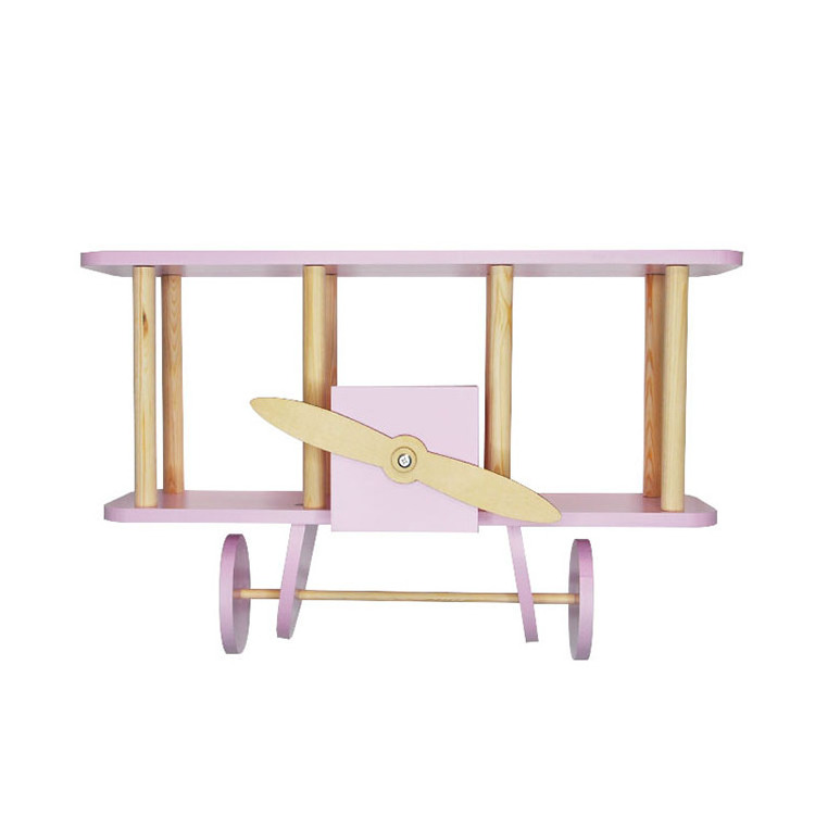 2023 Nordic Wooden Wall Shelves Home Decor Airplane Baby Nursery Decoration Kids Room Floating Shelf