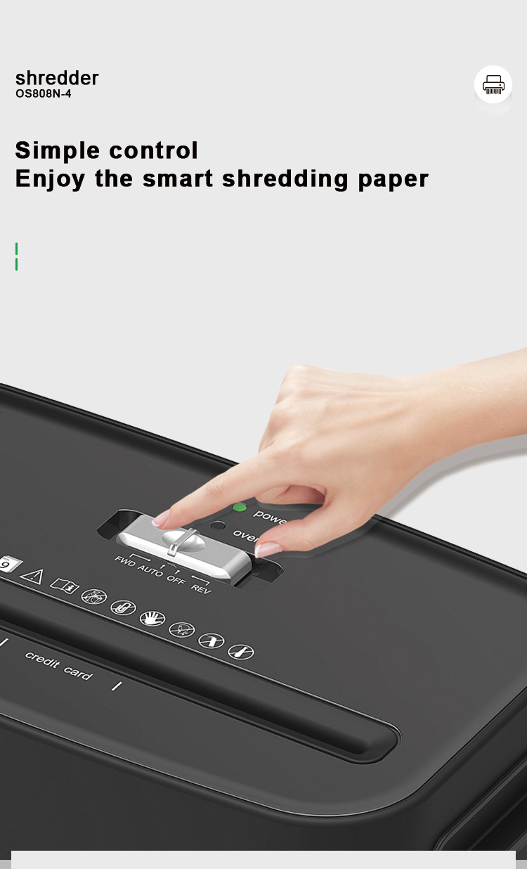 9 Sheet Micro Cut Office Paper Shredder Work From Home Paper Shredder Machine