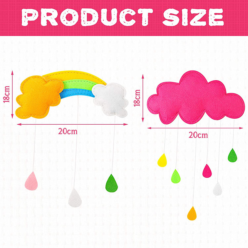 Baby Shower Wall Decor Kids Room Cloud Raindrop Hanging Decorations For Kids Play Tent