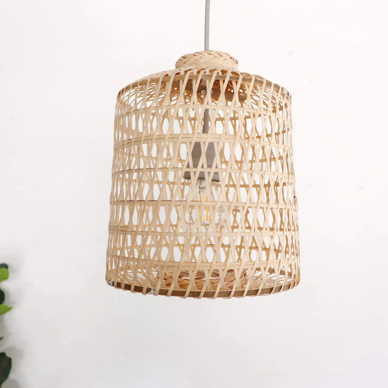 Manufacturer Vietnamese handmade bamboo ceiling lamps rattan pendant lamp light new designs to export