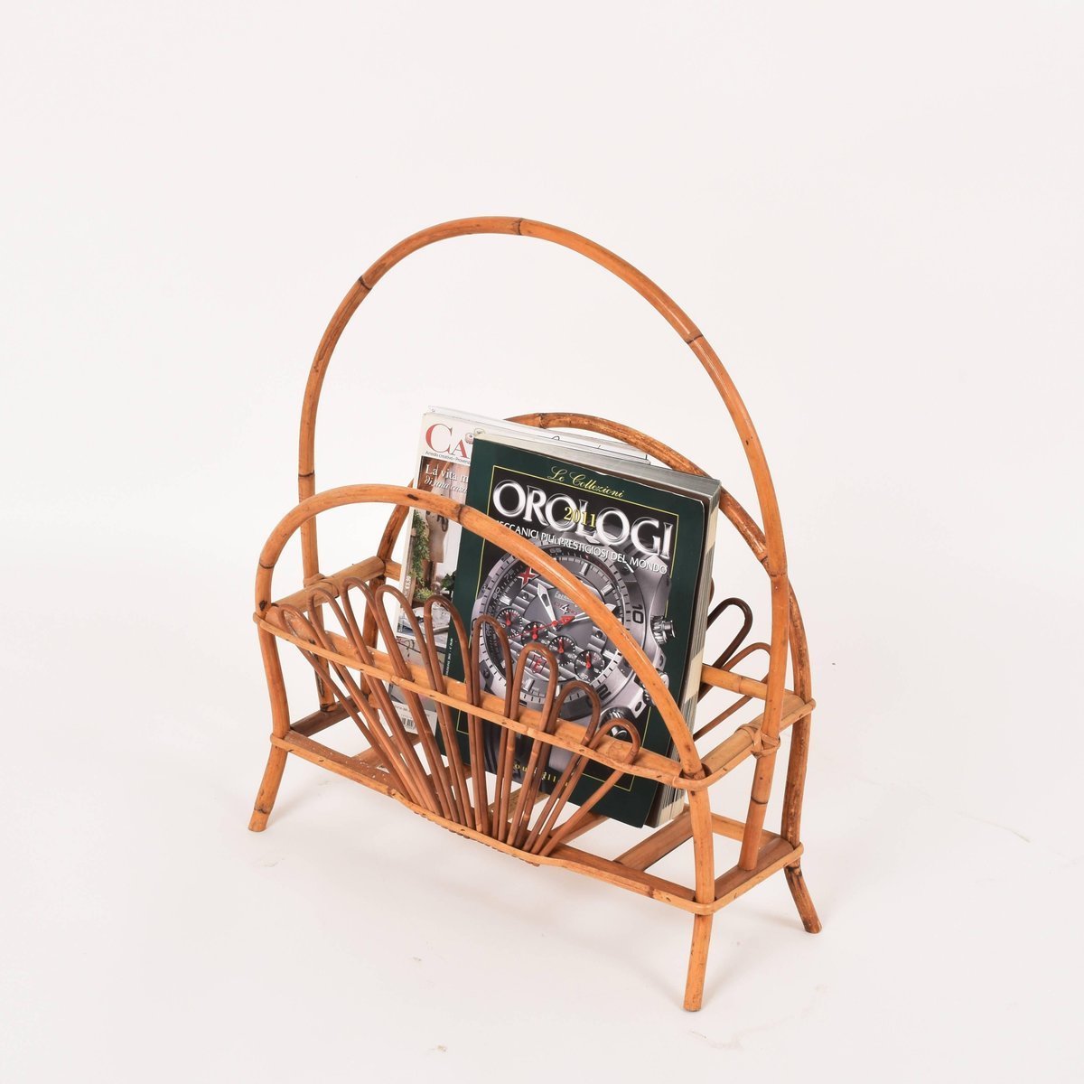 Rattan magazine holder racks newspaper holders paper files office organizer rack produced in Vietnam