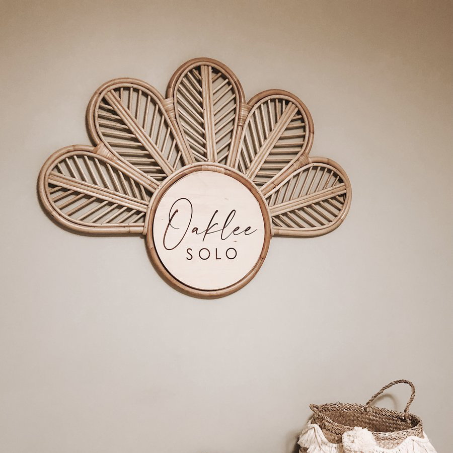 Nursery name sign wall signs kids room decoration