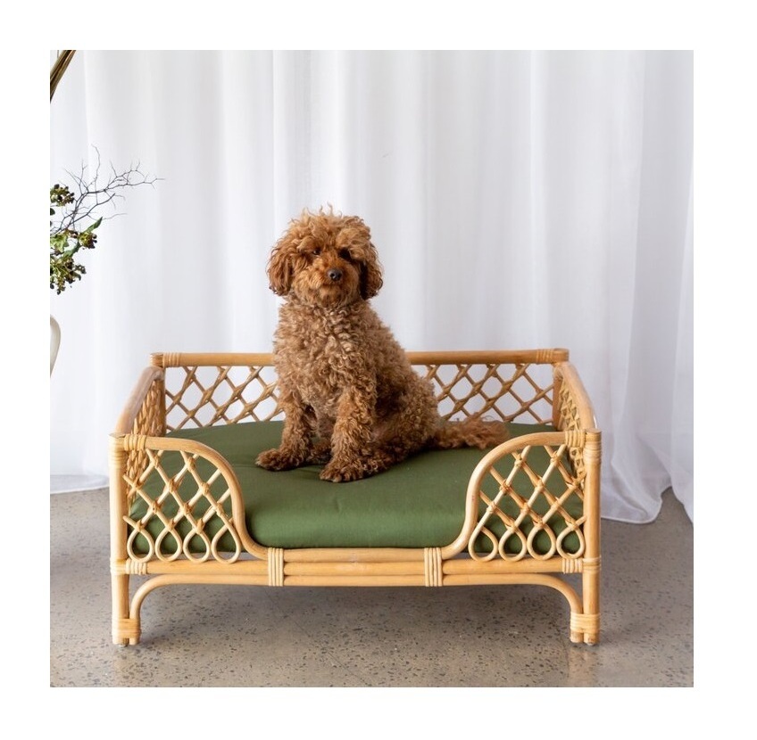 Rattan dog beds bamboo pet bed wholesale cheap price