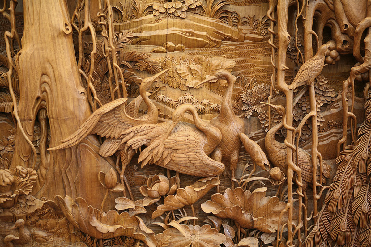 Wood art carving carved wooden artwork panels