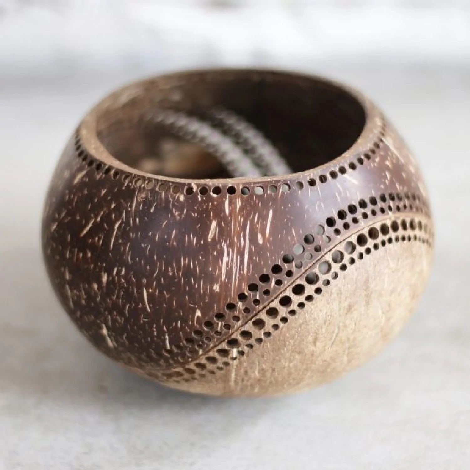 Coconut shell tealight candle holder wedding decor table centerpiece home decoration centerpieces