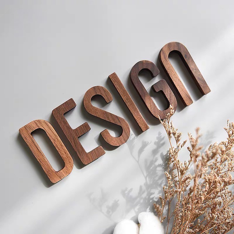 High quality wood alphabet decoration letter new design hanging wall letters for home indoor decor