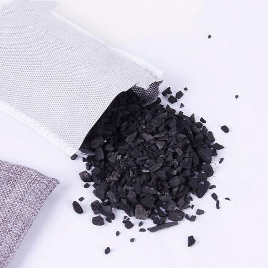 Bamboo activated charcoal air purifying bags Air dehumidifier odor absorber bag from Vietnam