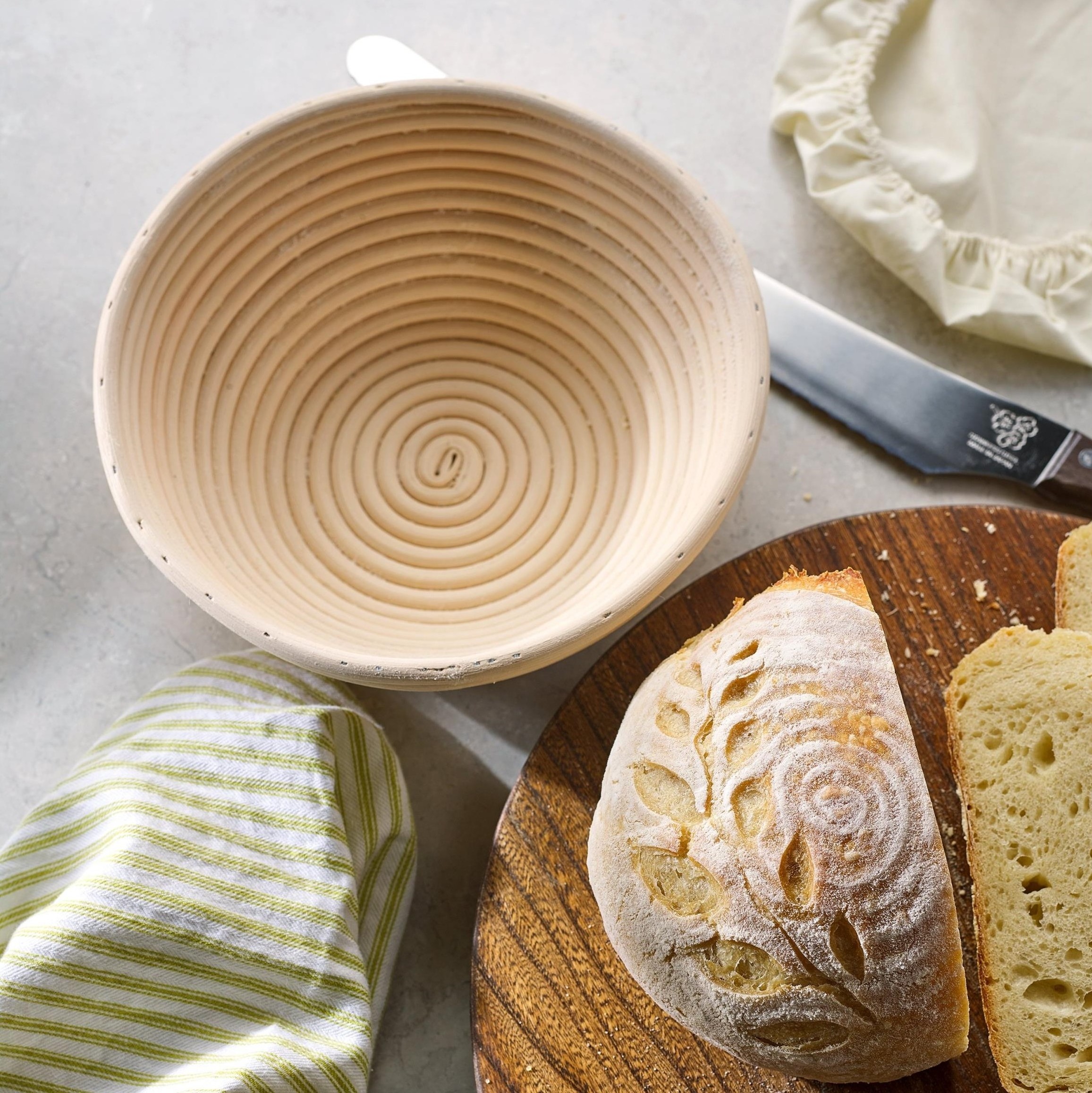 Sourdough fermentation rising pastry baskets natural round oval bread proofing rattan banneton basket cheap price