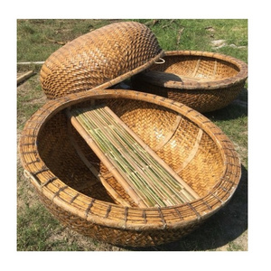 Bamboo mini hand paddle boat for fishing and outdoor activities handmade from Vietnam manufacturer