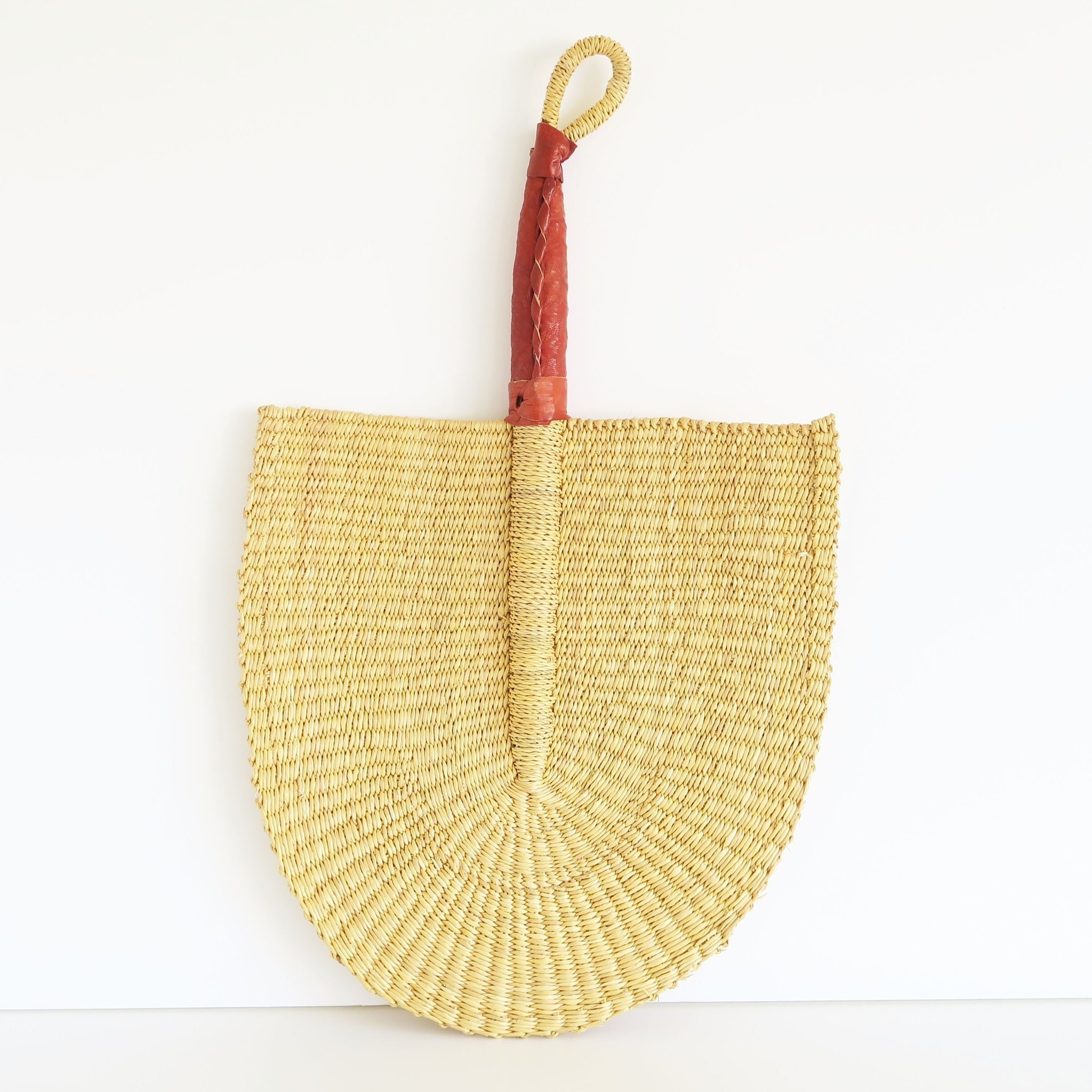 Natural seagrass rattan large size home decoration hand fans