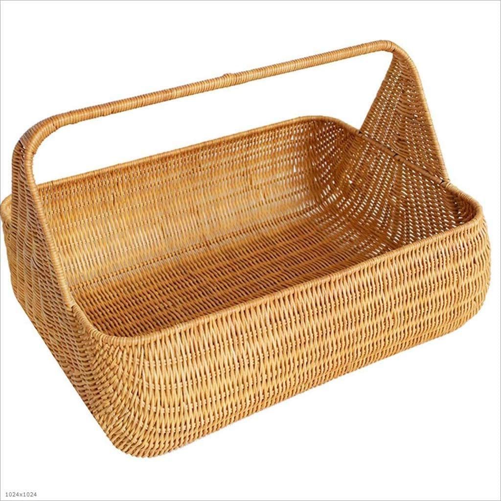 Natural handwoven bamboo rattan picnic basket wholesale cheap price for export