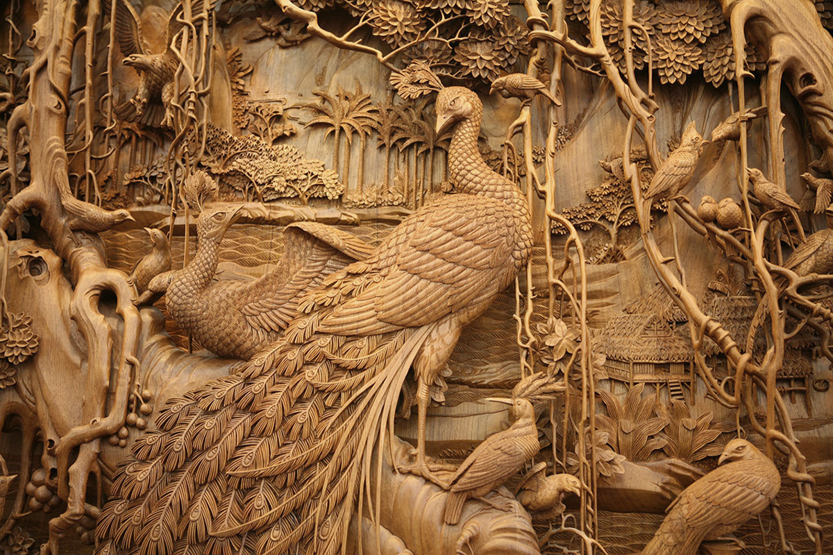 Wood art carving carved wooden artwork panels