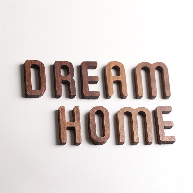 High quality wood alphabet decoration letter new design hanging wall letters for home indoor decor