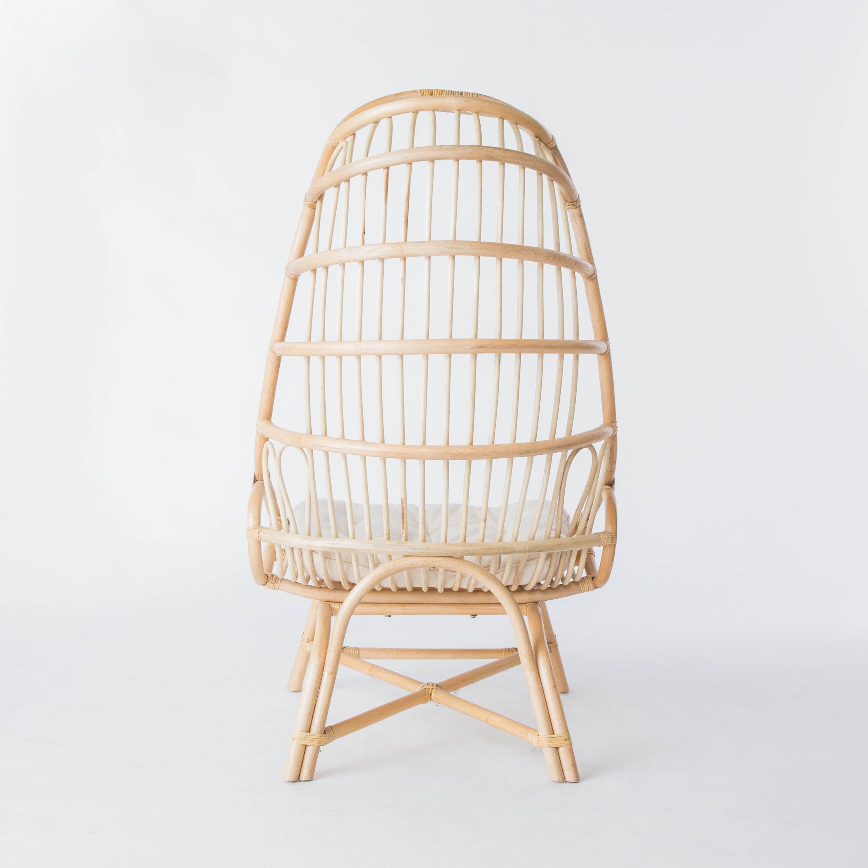 Rattan teardrop hanging chair with safety stand for babies kids egg swing chairs bedroom entertainment room