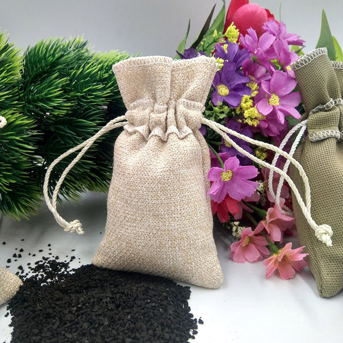 Bamboo moso coconut activated carbon charcoal home air purifier bags air purifying deodorizer bag